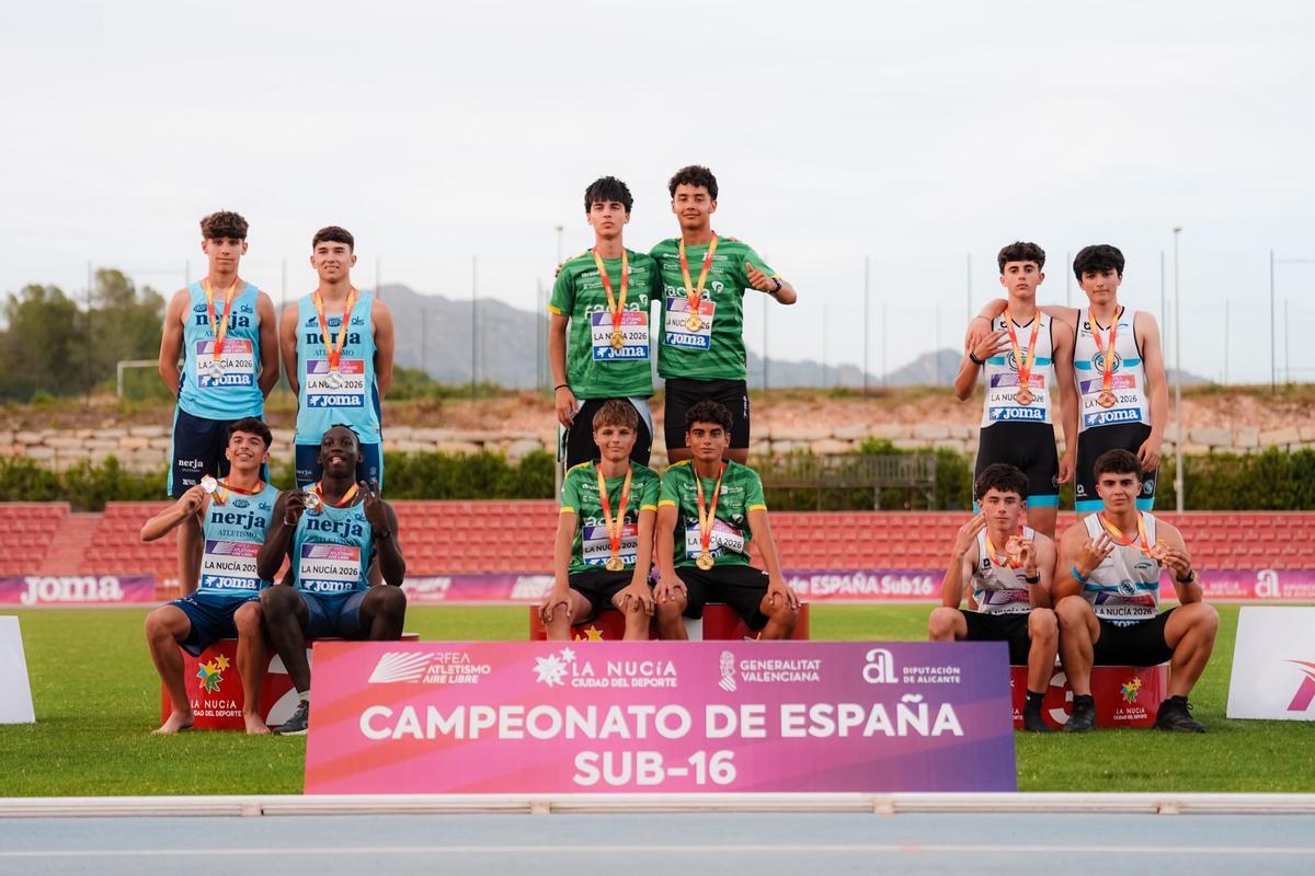 Medalla de oro de un imbatible equipo de relevos de 4x100 metros masculino compuesto por Miralles, Arregui, Nogaj y Kreimbuhl (bajo la tutela de Marc Crespo).