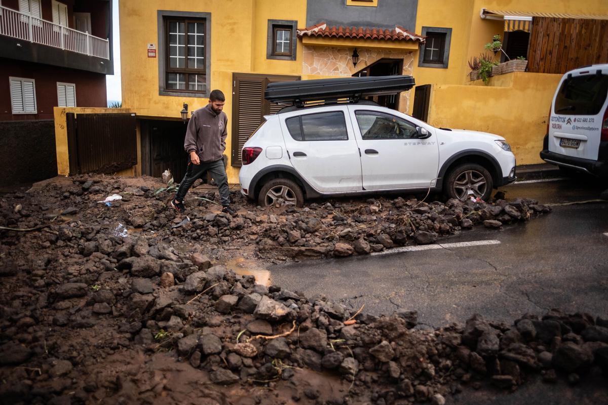 Así ha afectado el temporal a El Pris, en Tacoronte