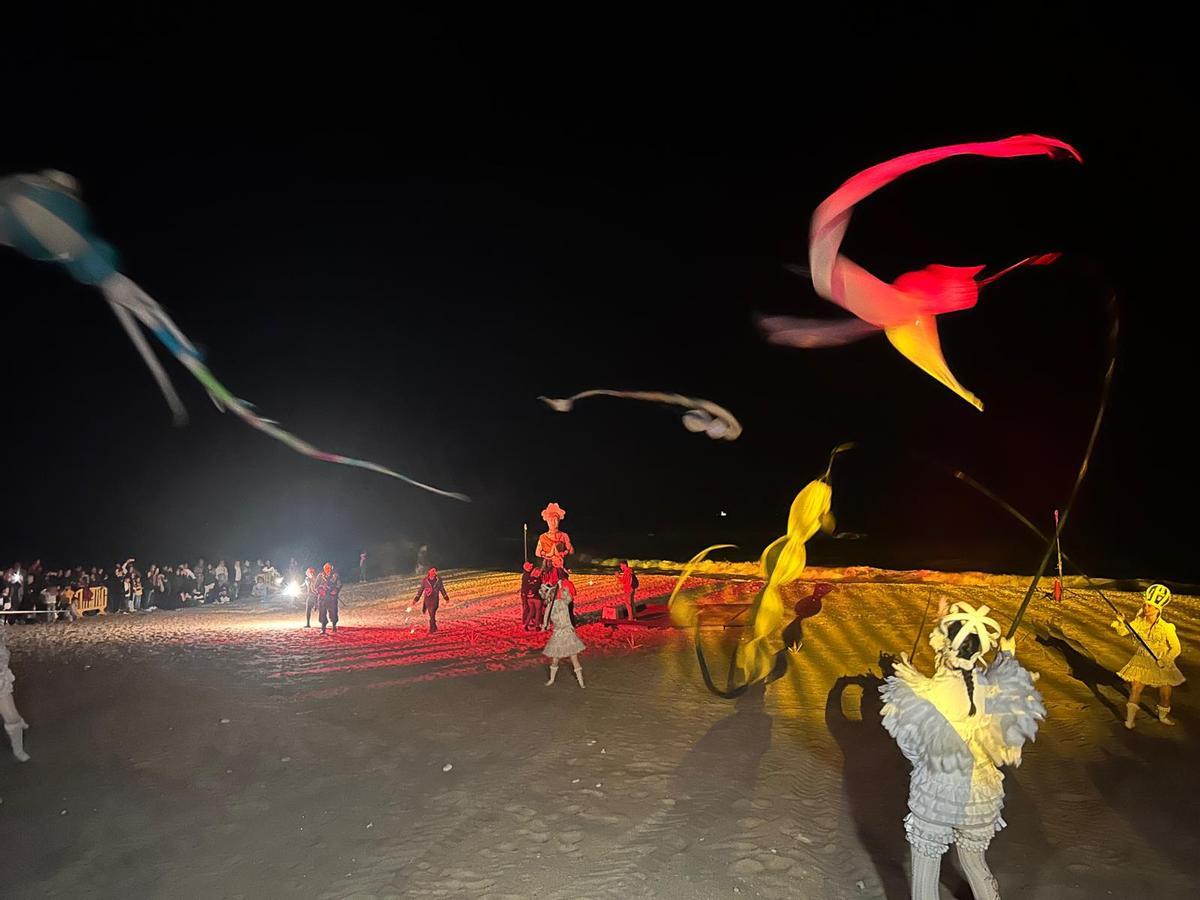El Rei Carnestoltes, justo antes de empezar a arder.