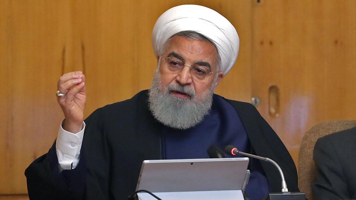 El presidente iraní, Hasan Rohaní, en una comparecencia en televisión.