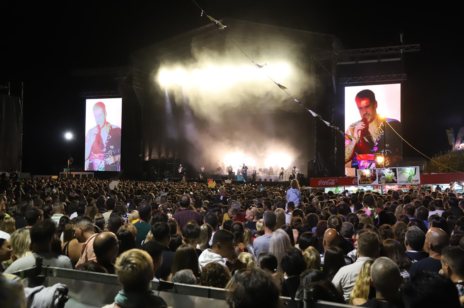 Concierto de Melendi en las fiestas de Los Dolores, en Lanzarote