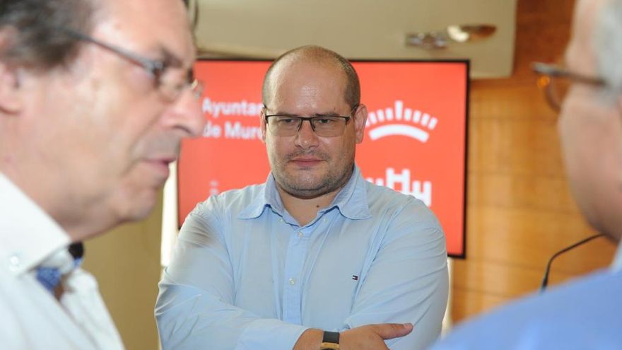 Raúl Moro, el martes en la presentación del Trofeo Ciudad de Murcia.