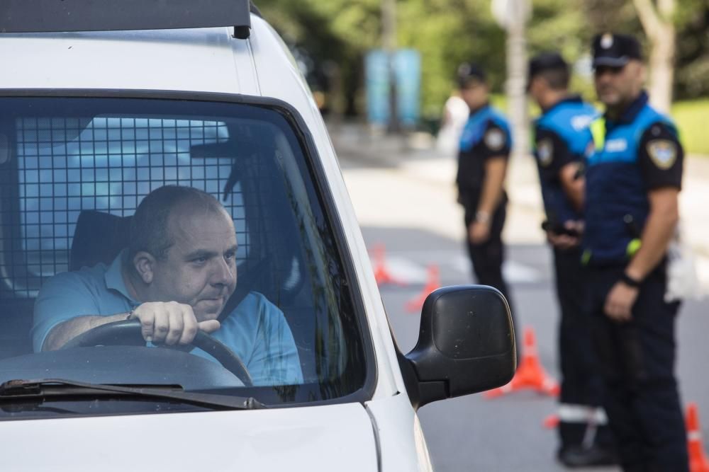 Control de alcoholemia de la Policía de Oviedo