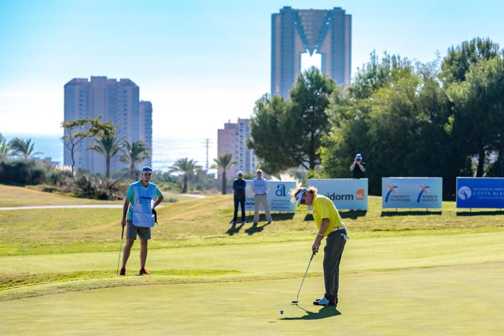 Olazábal y Jiménez lideran el elenco de legendarios golfistas que disputan a partir de hoy el Costa Blanca Seniors Masters en el hotel Villaitana