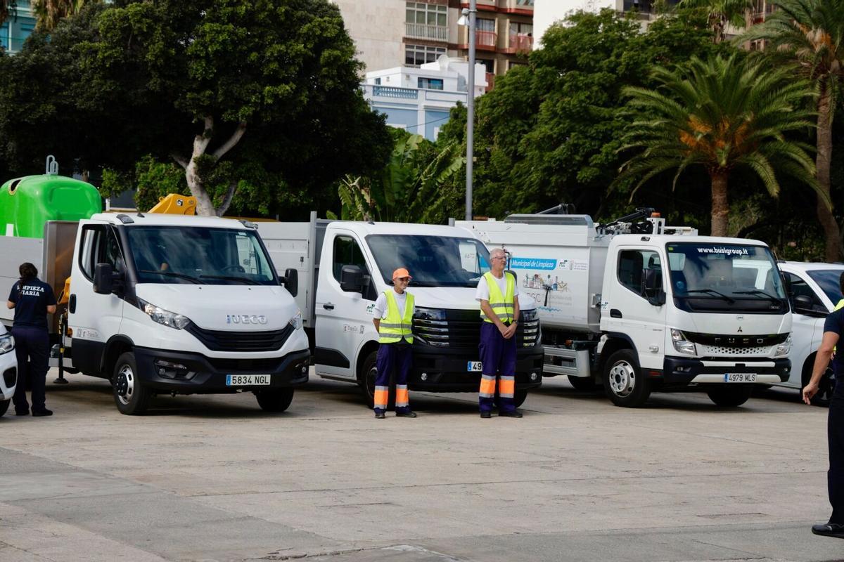 Nuevos vehículos del Servicio de Limpieza de Las Palmas de Gran Canaria.