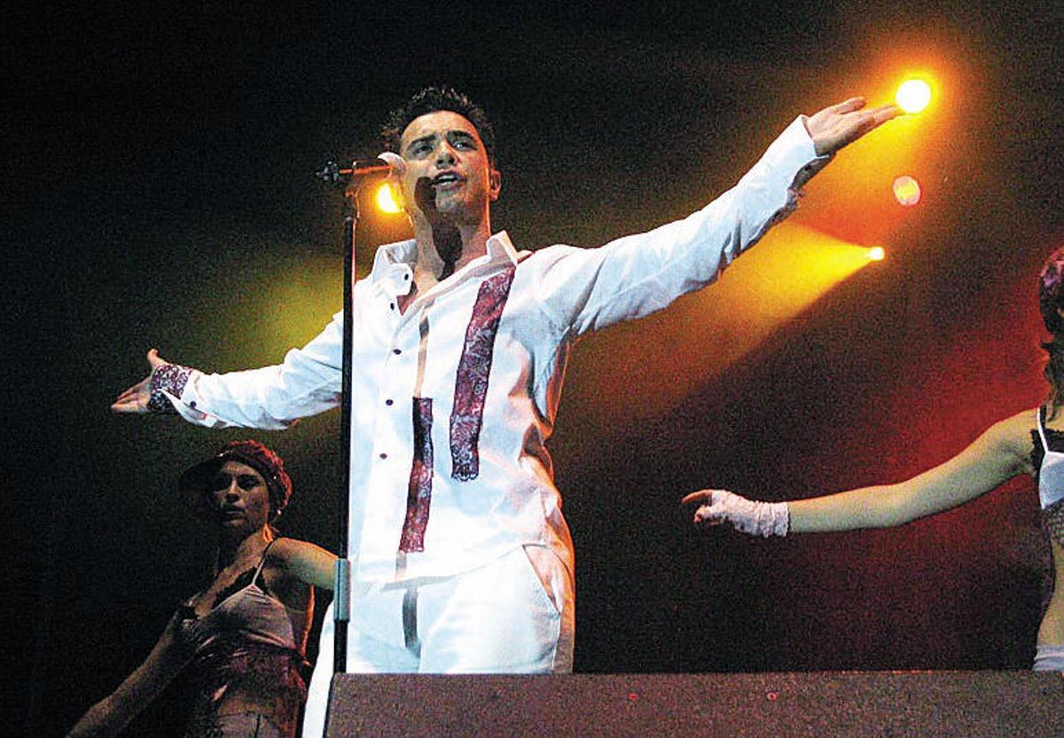 David Civera en concierto.