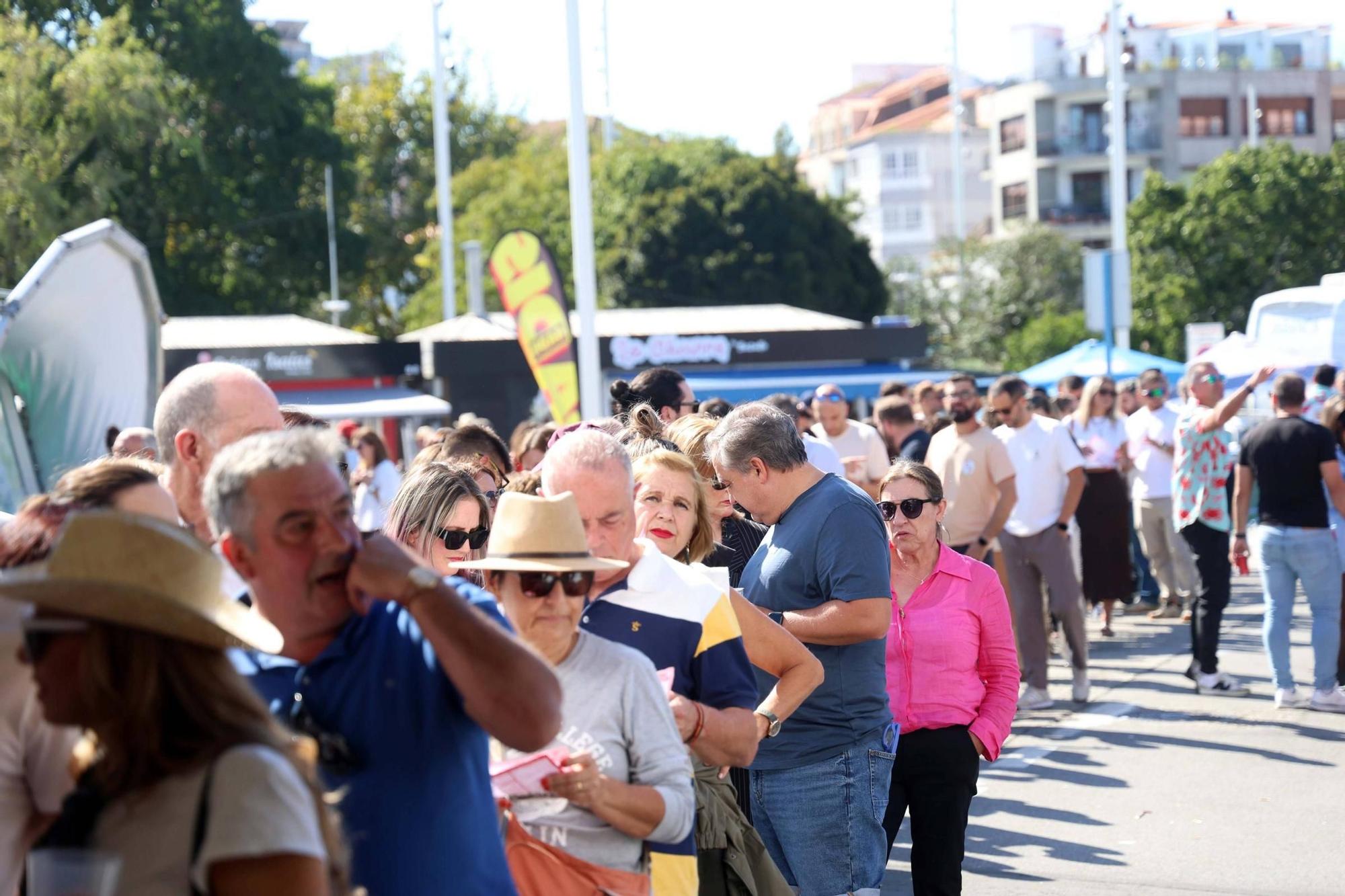 La Festa do Marisco de O Grove, esta mañana.