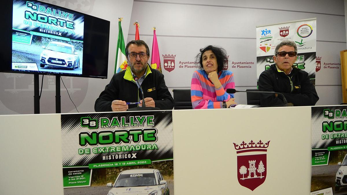 Presentación del Rallye Norte, este martes en Plasencia.