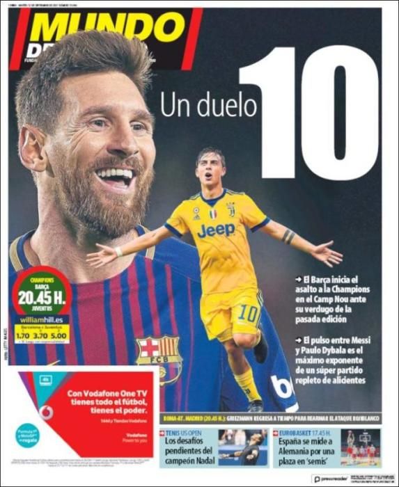 Así son las portadas de este martes 12