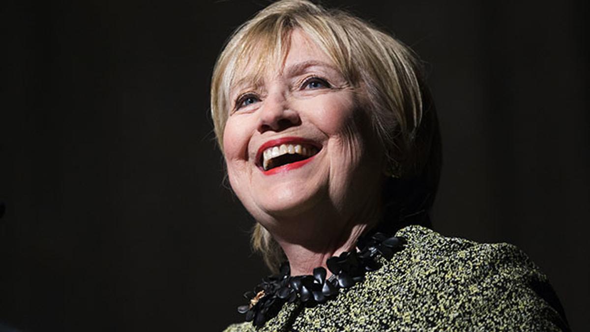 Hillary Clinton durante un discurso