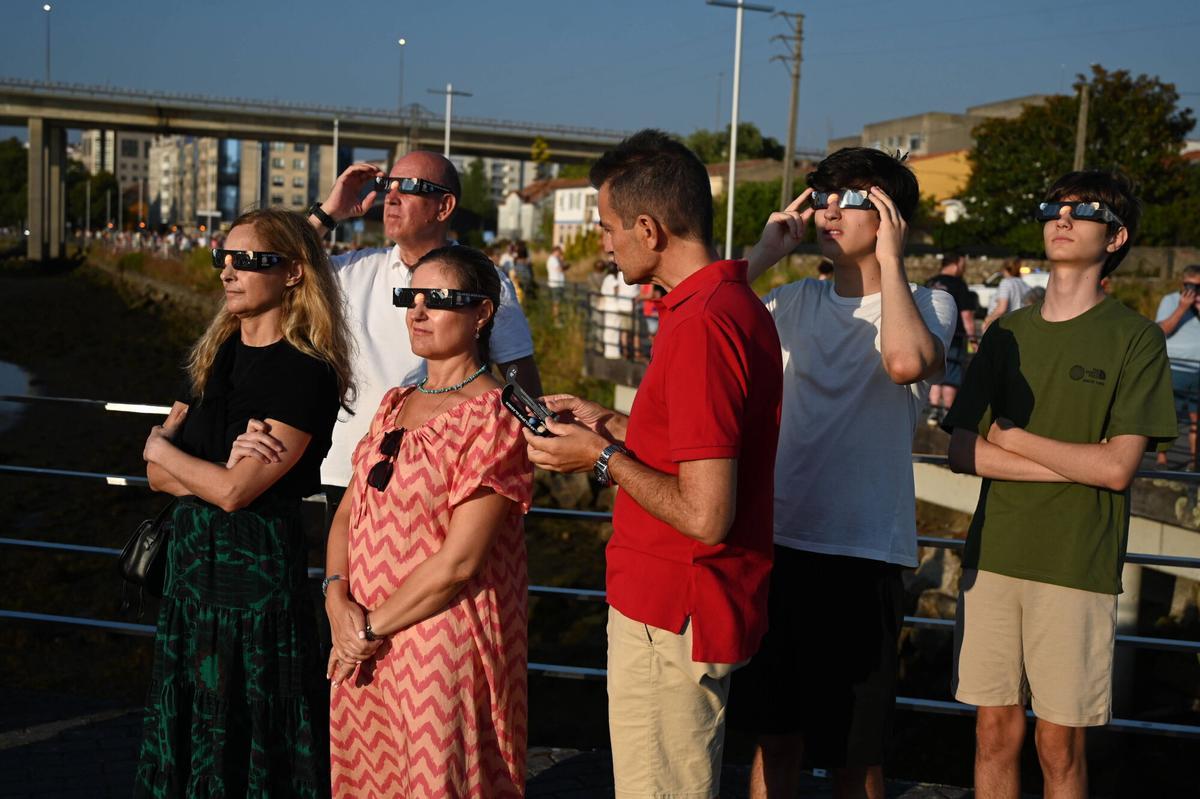 El eclipse desde Pontevedra y su área, en imágenes El eclipse desde Pontevedra y su área, en imágenes