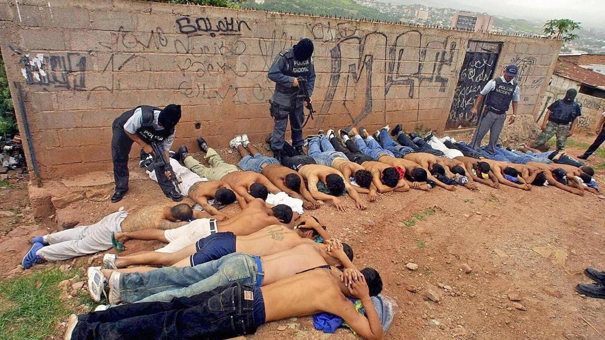 el salvador Pandillas detenidas