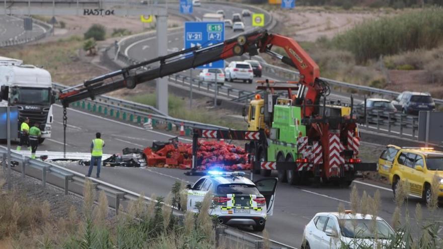 Reabierta la AP 7 en Sagunto direcci n Castell n tras seis horas