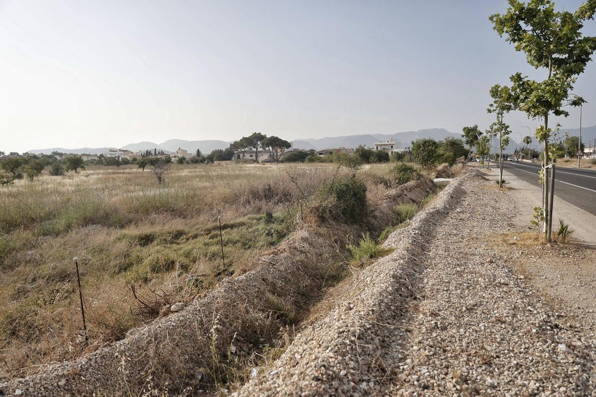 La carretera de Sóller, con el barrio de Son Sardina al fondo