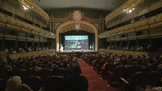 Bebés que pagan por entrar al Gran Teatro de Elche