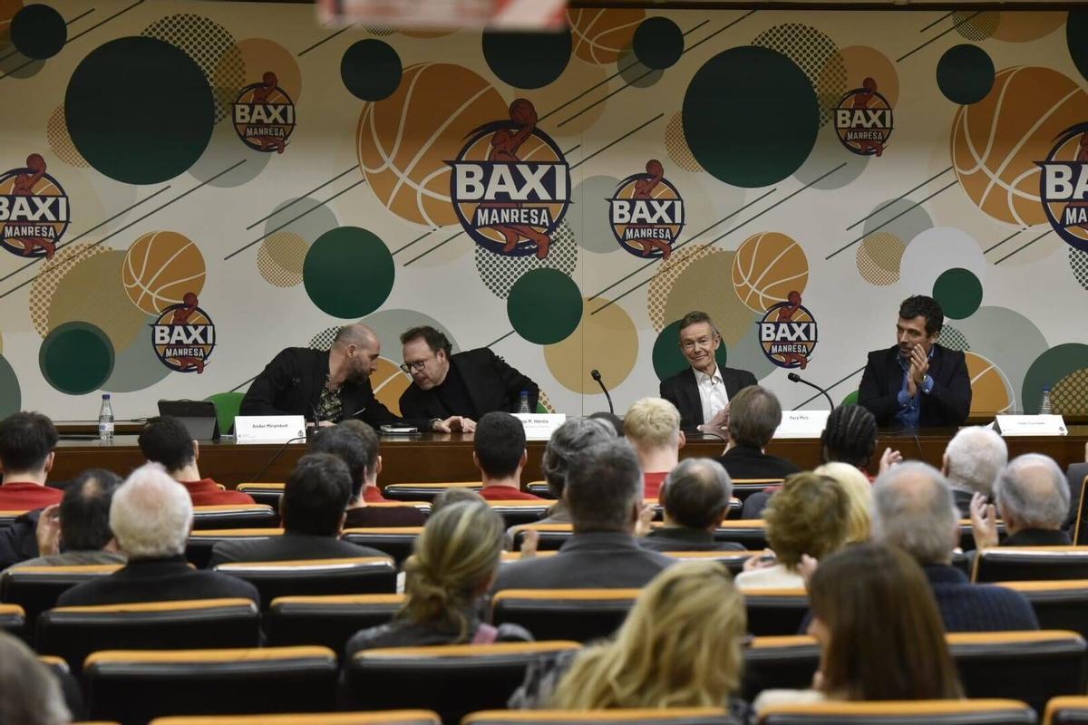 Imatges de la presentació de la refundació de la Fundació del Bàsquet Manresa