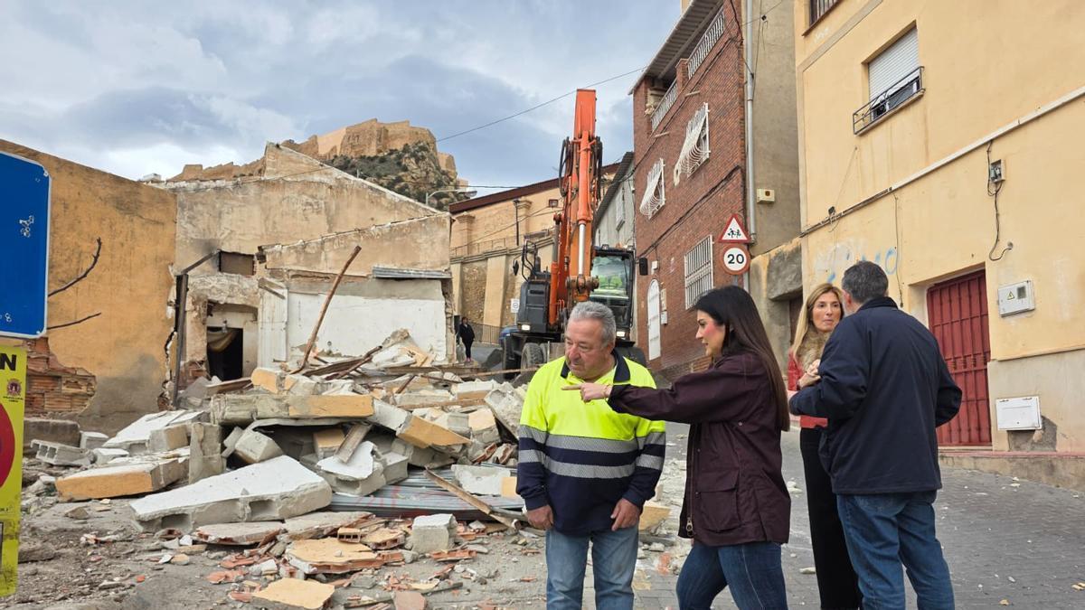 Los trabajos de derribo se iniciaban este martes.