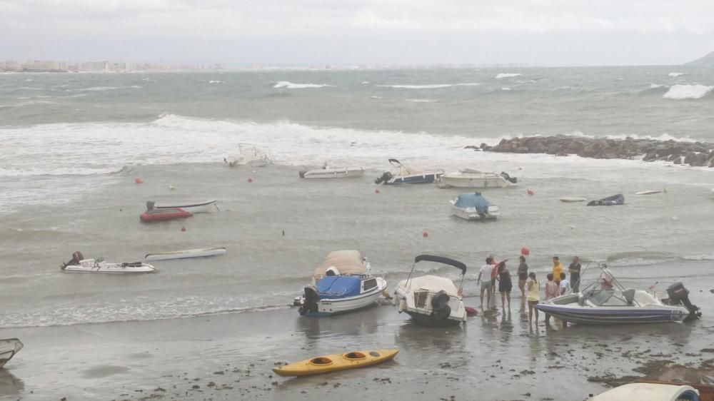 Efectos del temporal en Cabo de Palos