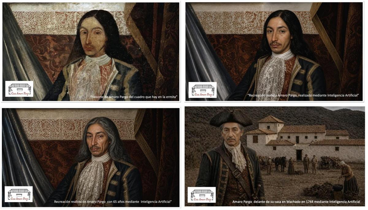 Evolución de Amaro Pargo realizada con IA.