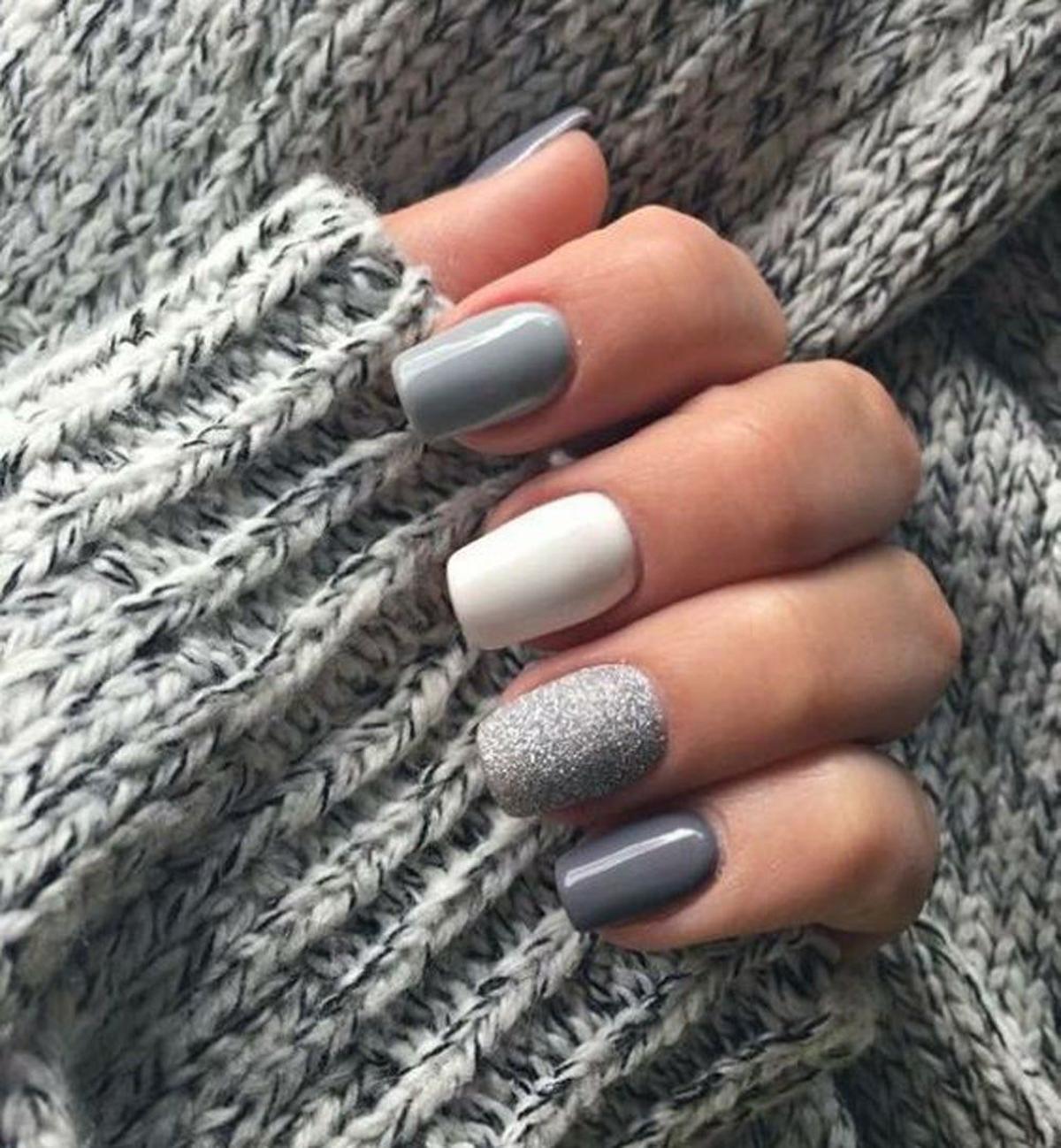 Uñas de otoño: en gris