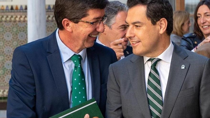 Moreno no descarta ir en coalición con Cs en Andalucía