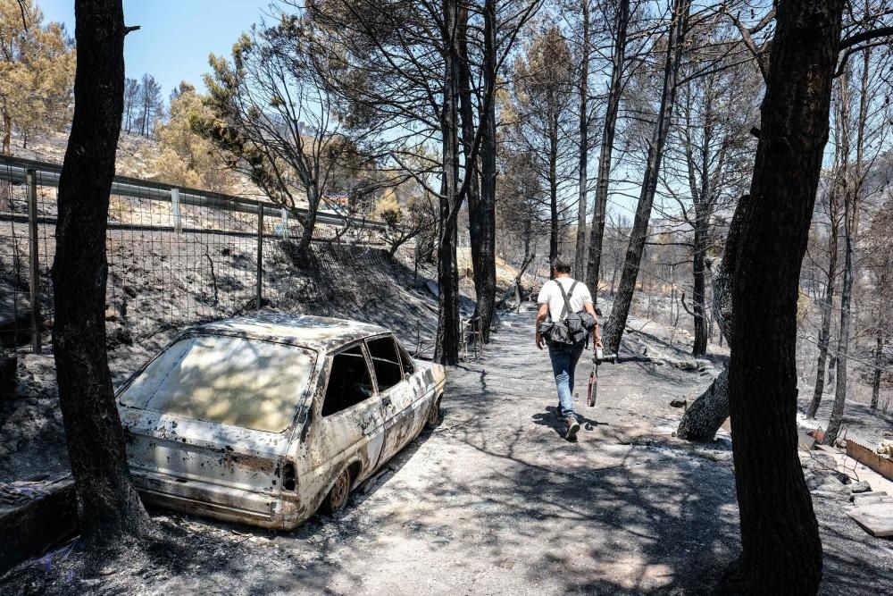 Así ha quedado la zona tras el incendio.