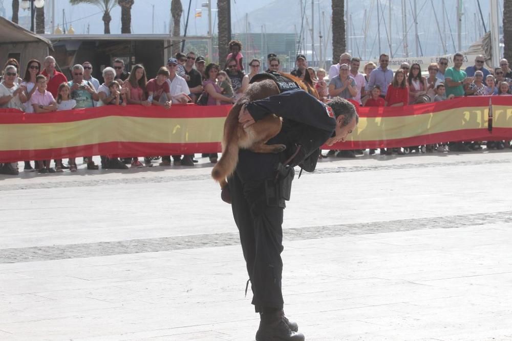 La Policía Nacional celebra su patrón con un simul