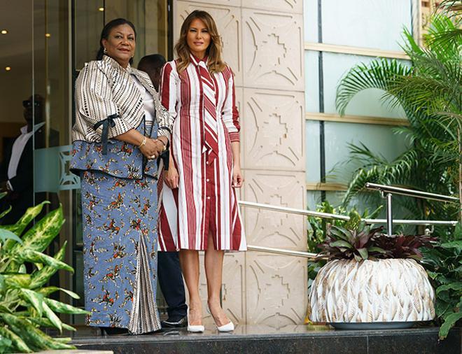 Melania Trump y Rebecca Akufo-Addo