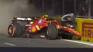 Así ha sido el accidente entre Carlos Sainz y 'Checo' Pérez