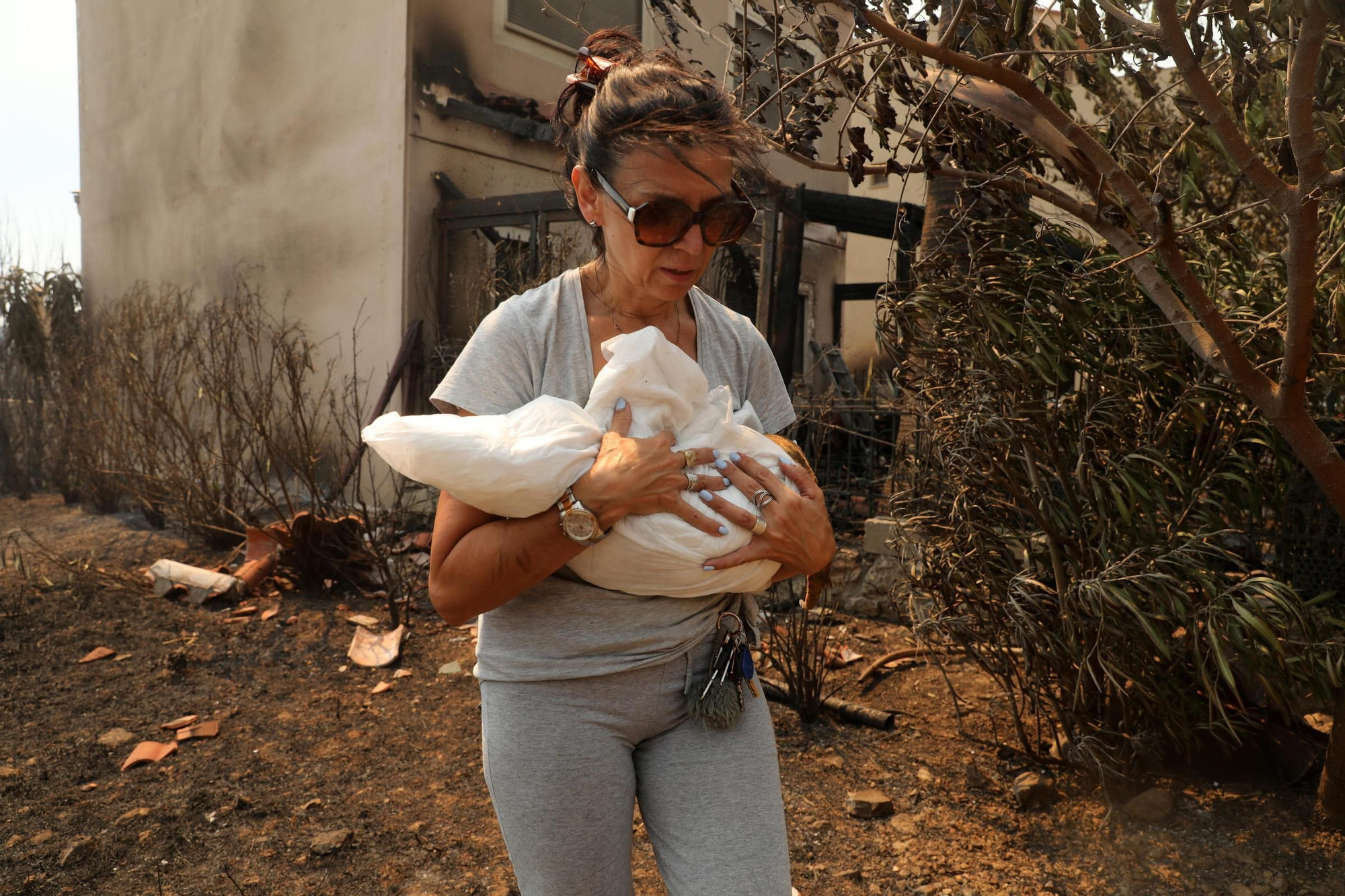Wildfire in Greece's Attica region