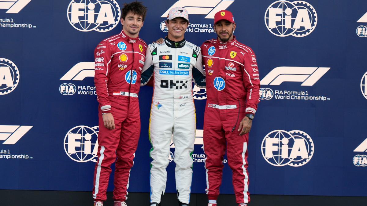 Lando Norris, autor de la pole en México, secundado por los dos Ferrari, Leclerc y Hamilton