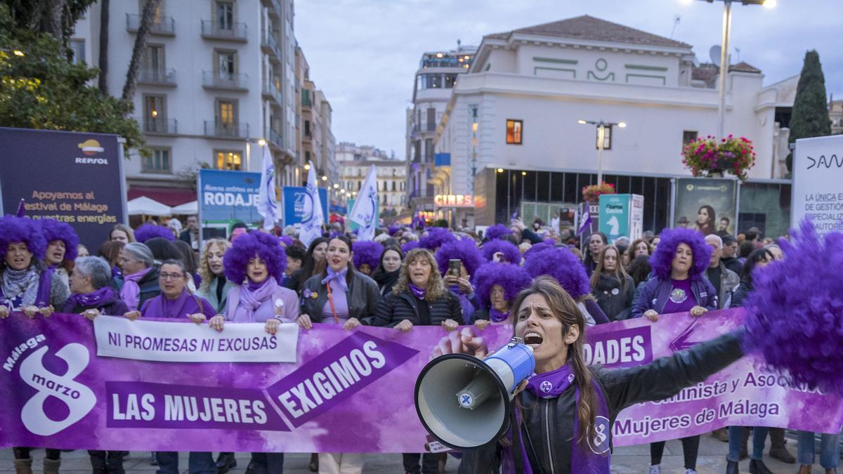 Celebración del 8M en Málaga.