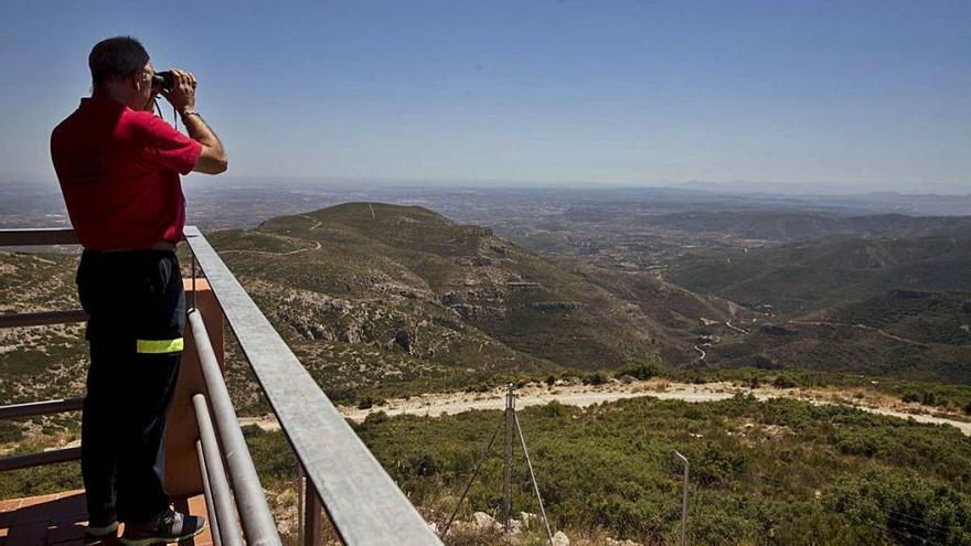 Vigilancia de incendios en el Pico La Hieba de Siete Aguas.