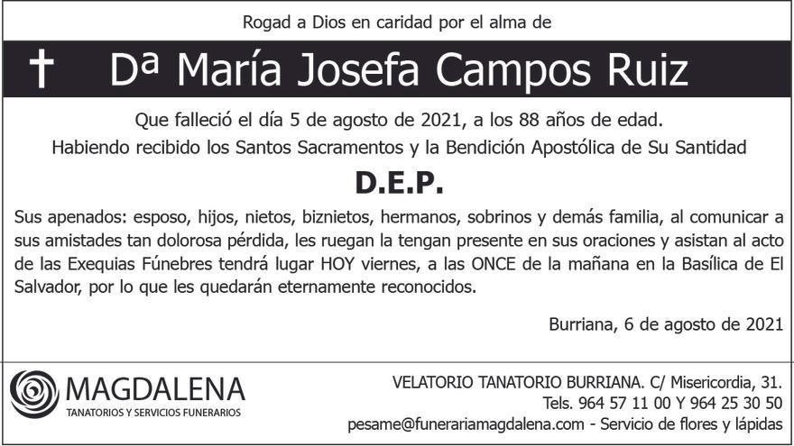 Dª María Josefa Campos Ruiz
