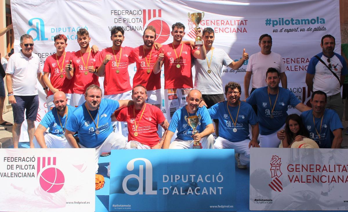 Equips del CPV Xixona i CPV Cocentaina, finalistes de 3ª Palma