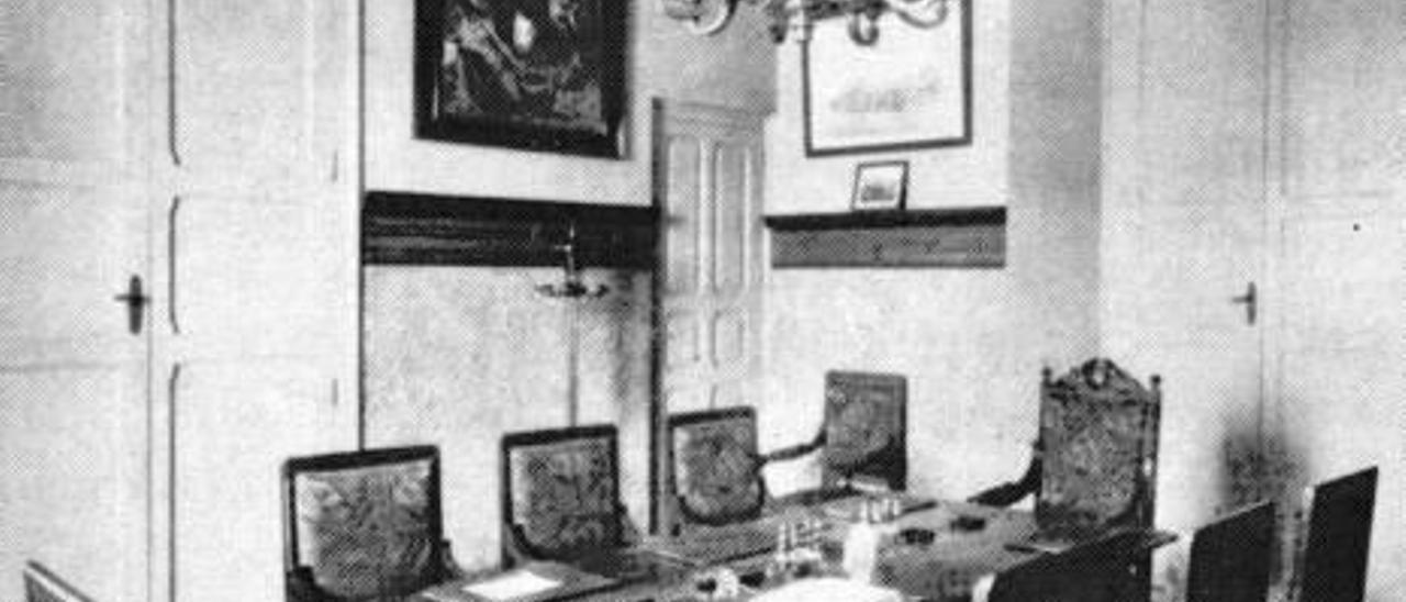 Sala de Comissions municipal, Ajuntament de Sagunt, 1935.