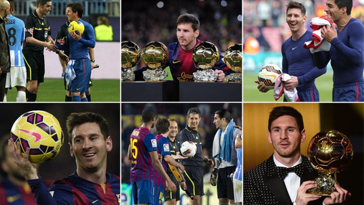 De oro o no, nadie duda del idilio de Messi con el balón