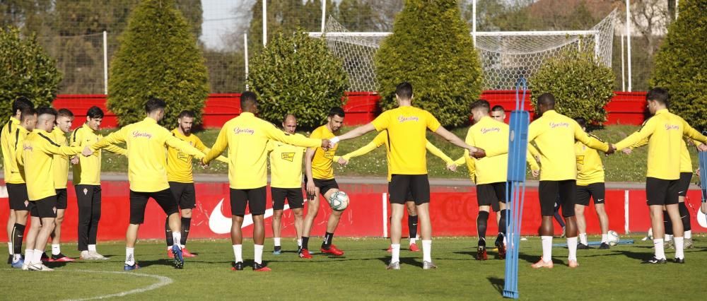 Entrenamiento del Sporting