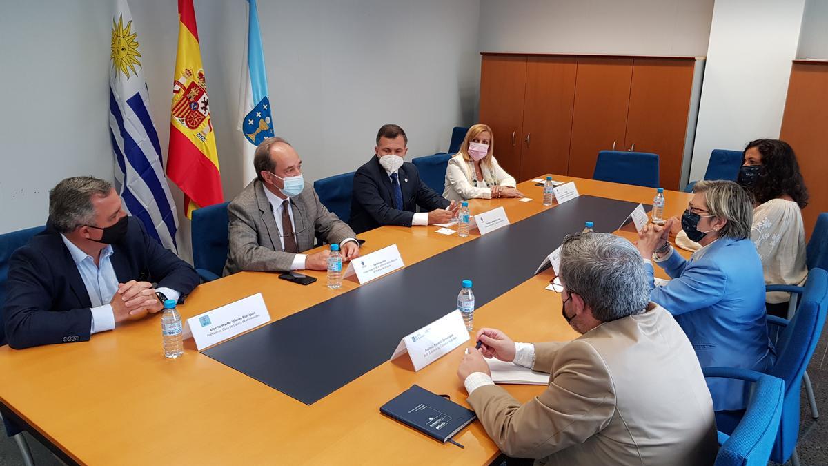 La reunión de Quintana con la delegación uruguaya.