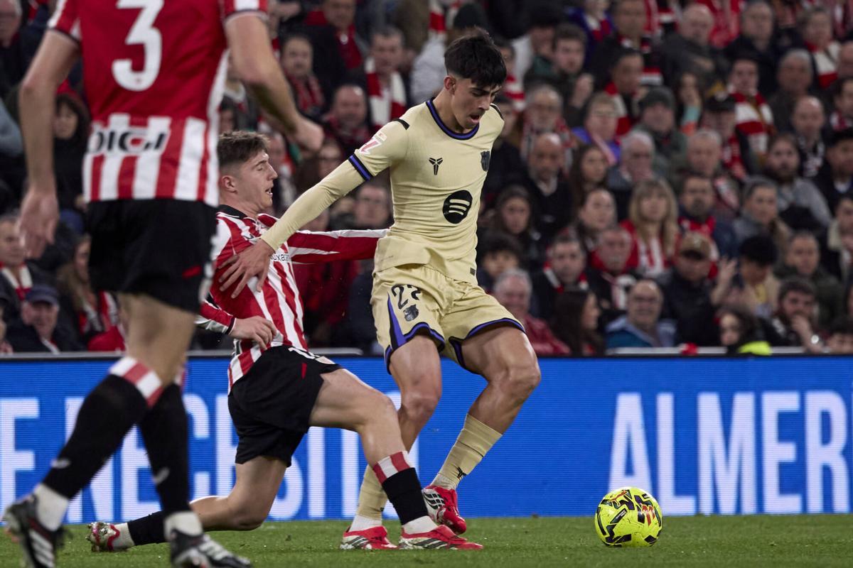 Bernal, en una acción del partido ante Jauregizar