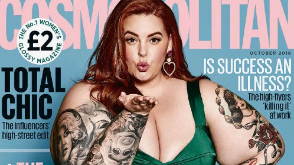 Tess Holliday, en la portada de 'Cosmopolitan'