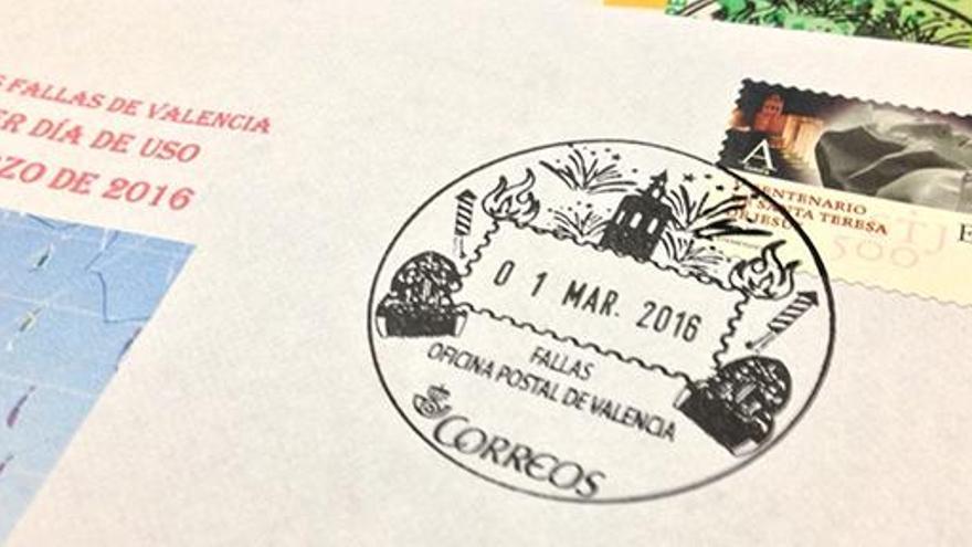 Correos pone en circulación un matasellos dedicado a las Fallas