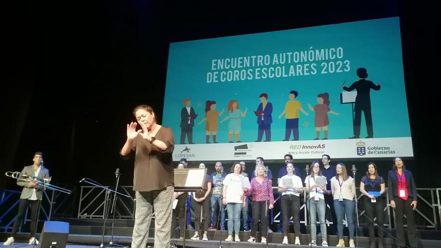Más de 350 estudiantes participan en el primer Encuentro de Coros Escolares de Canarias