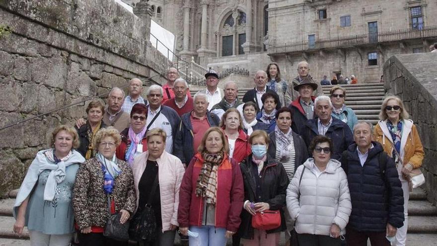 El grupo quedó encantado con el viaje por tierras gallegas. | SERVICIO ESPECIAL