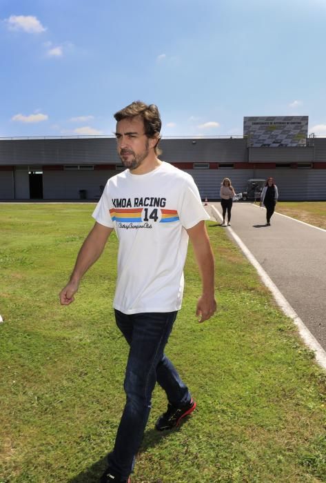 Fernando Alonso en La Morgal