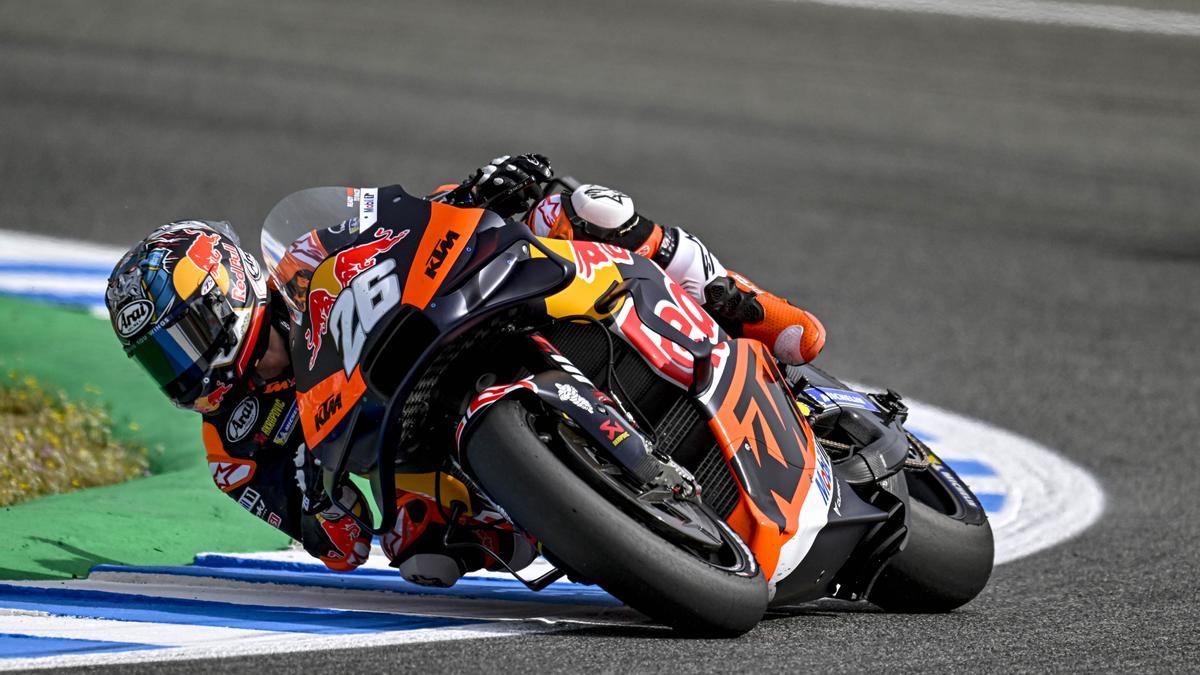 Dani Pedrosa, en el circuito Ángel Nieto de Jerez.