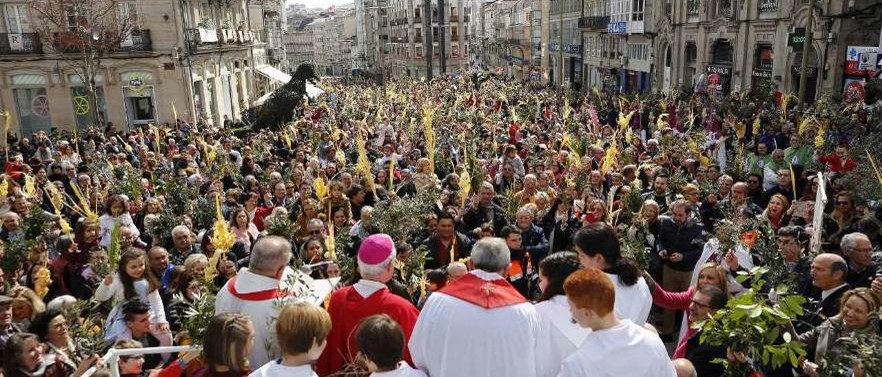 Procesión el pasado año de Semana Santa en Vigo. // Ricardo Grobas