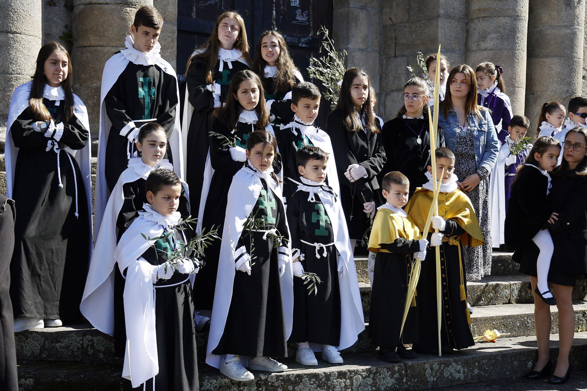 Devoción familiar en la burrita de Pontevedra