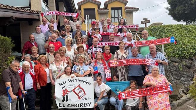 La peña sportinguista El Chorby festeja su 31º aniversario