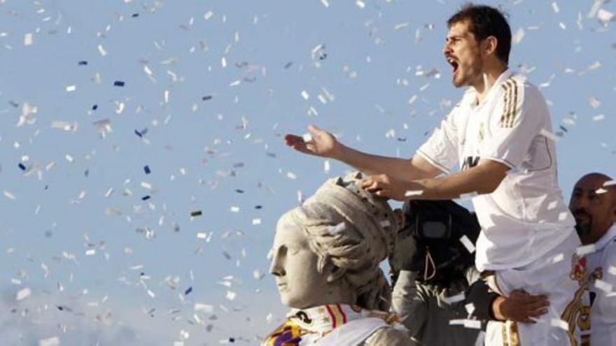 El Real Madrid celebra la Liga en la Cibeles